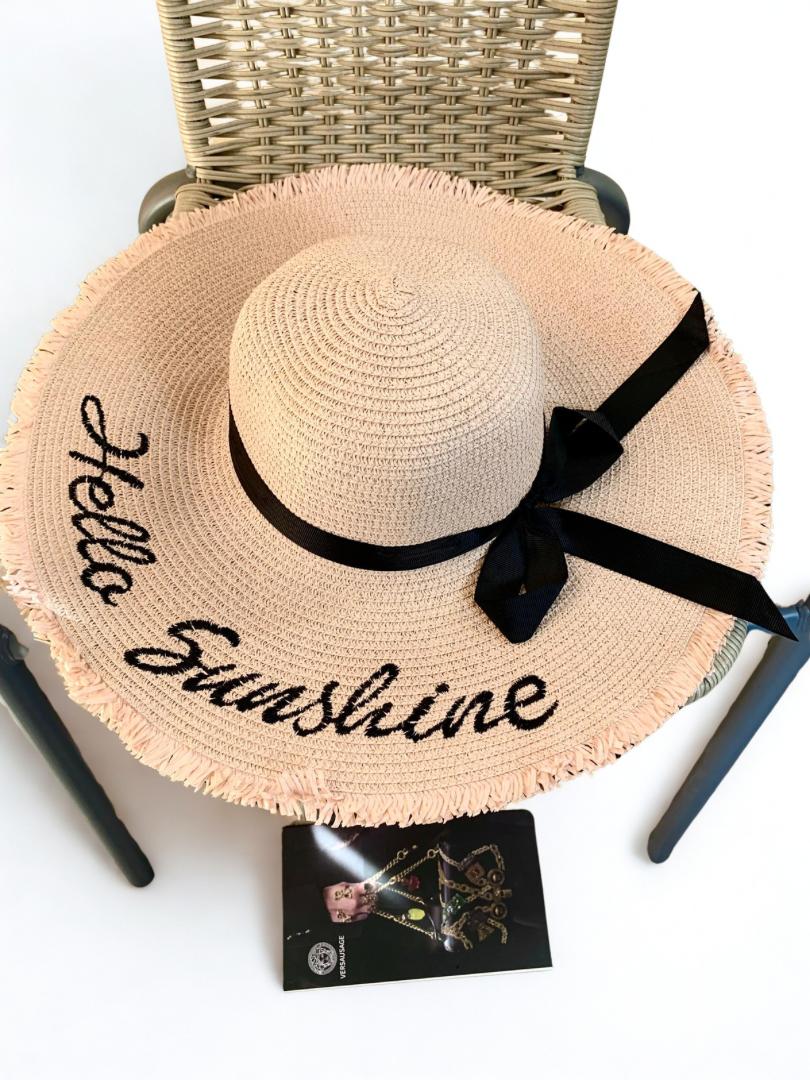 Chapeau de soleil en paille